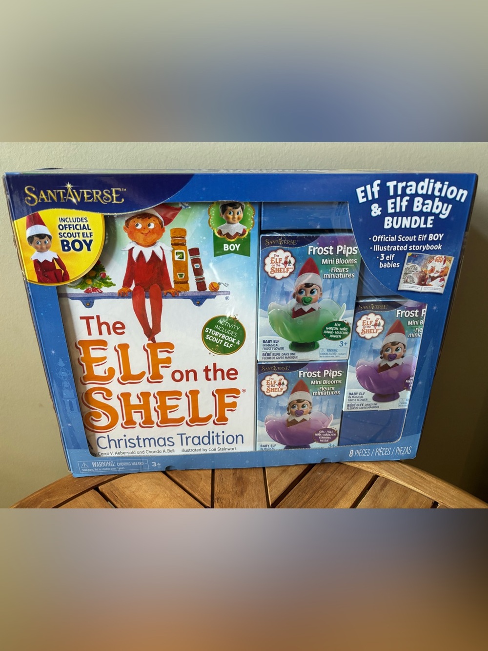 The Elf on the Shelf Bundle Boy Elf, Book, 3 Baby Elves (Frost Pips) Santaverse